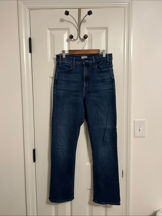 MOTHER Denim - MOTHER The Hustler Ankle “Heirloom” Blue High-Rise Jeans